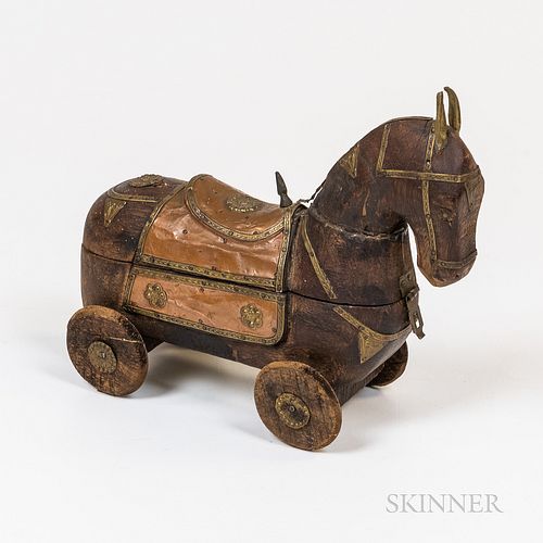 Wooden Horse on Wheels