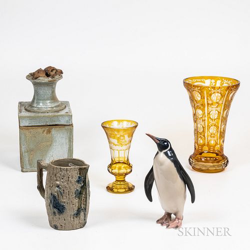 Group of Glass and Porcelain Items