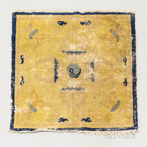 Ningxia Mat, China, c. 1850, 2 ft. 5 in. x 2 ft. 7 in.