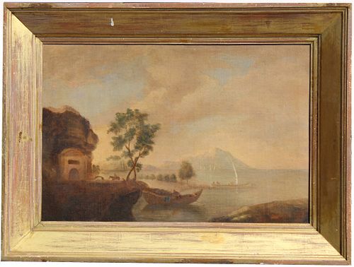 Italian School, Early Painting of Mt. Vesuvius