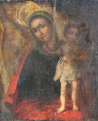 Early 17th C. Old Master Painting of Madonna