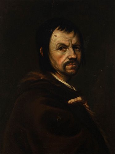 Italian school from the second half of the seventeenth century.
"Self-portrait of the painter."
Oil on canvas. Relined.