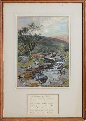LIONEL EDWARDS (1878-1966): THE BROWN PEATY STREAM