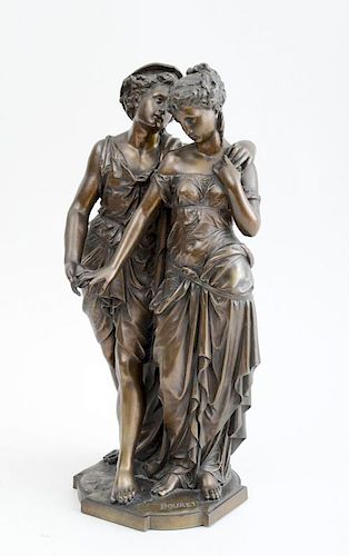 AFTER EUTROPE BOURET (1833-1906): TWO YOUNG LOVERS