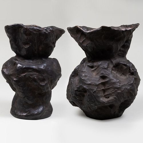 Andrew Lord (b. 1950): <I>Two Vases, Palm/Fist</I>