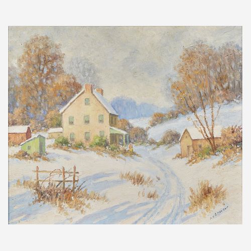 Albert Van Nesse Greene (American, 1887-1971) Winter Landscape