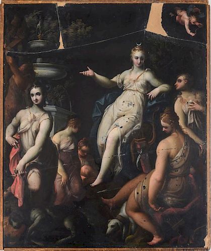 SANTE CREARA (c. 1570 - AFTER 1630): DIANA WITH HER ATTENDANTS