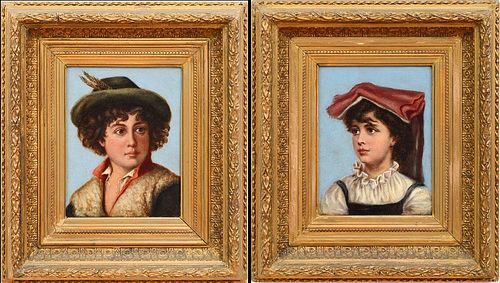 CONTINENTAL SCHOOL: PORTRAIT OF A YOUNG LADY; AND PORTRAIT OF A YOUNG MAN