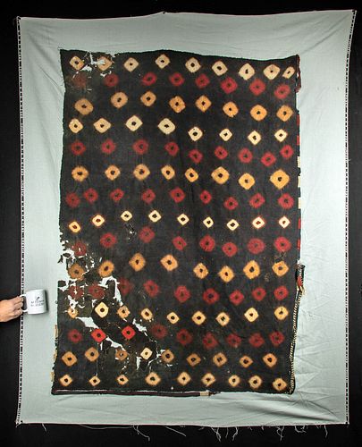Large Nazca Polychrome Textile Mantle
