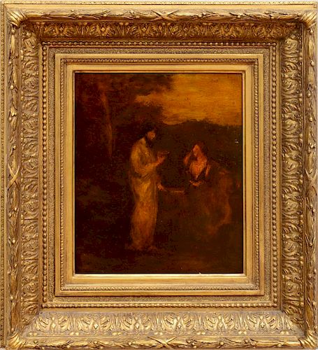 MANNER OF ALBERT PINKHAM RYDER (1847-1917): OUR LORD WITH THE WOMAN OF SAMARIA