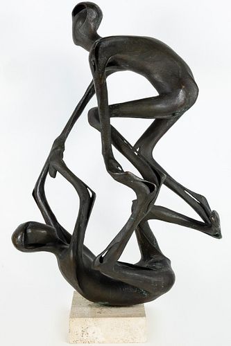 Robert Cook, Two Natures of Man, Bronze, 1959