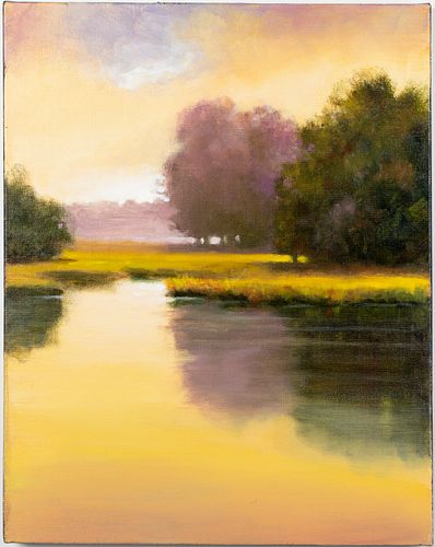 Larry Levow (Savannah, b 1934 ) On Golden Marsh, O/C