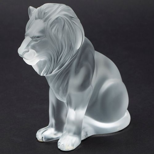 Lalique Glass Lion