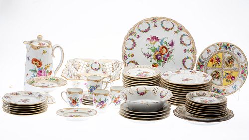 Miscellaneous Floral China, Including Dresden