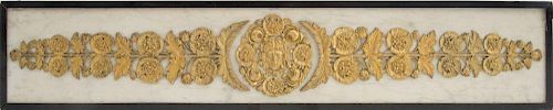 GROUP OF TEN FRENCH ORMOLU-MOUNTED FAUX MARBLE PLAQUES