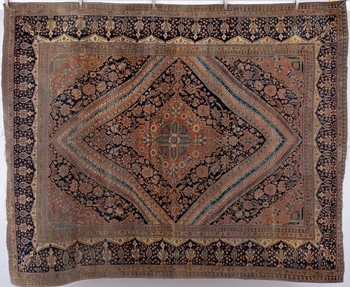 Mohamadan Kashan Carpet, Late 19th Century