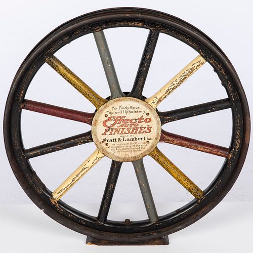 Automotive Wheel-From Advertising Sign, c. 1920