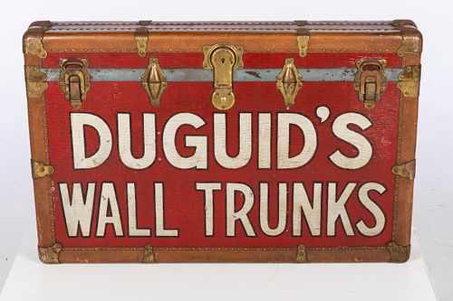 Duguid's Wall Trunks Trade Sign