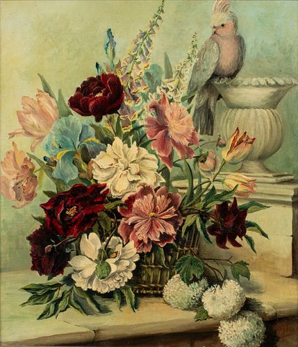 J. Nilson, Fresh Flowers, Oil on Canvas