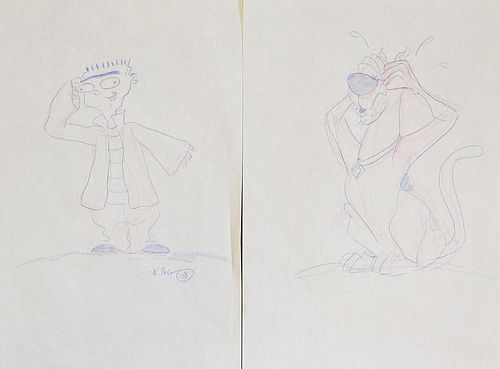 Original Comic Artwork Scooby Doo Hand Drawn Production Sketches featuring Scooby Doo, Dirt and Bert