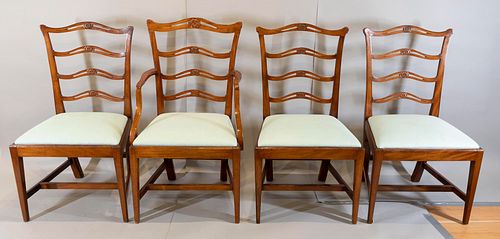 Rare Set of Federal Savannah Georgia Dining Chairs
