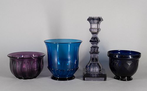 Four American Glass Vessels