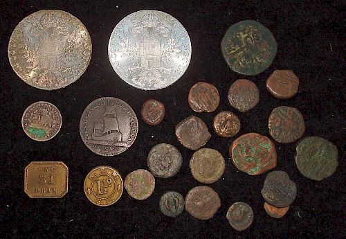 Small Quantity of Coins including various early examples, worth inspecting