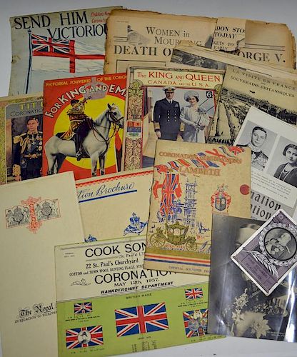 Royalty Ephemera King George VI to include Daily Mail newspaper 24th April 1937 'Coronation celebrat