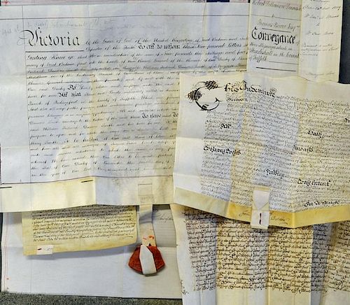 Assorted selection of Indentures covenant documents, enfranchisements and others, dates varied 1859