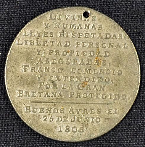 Argentina Commemorative Medallion 1806 commemorating what is stated as 'Liberation of Buenos Ayres b
