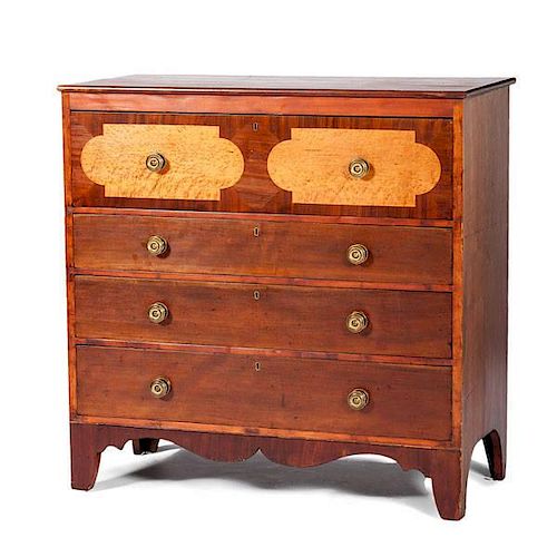 Maple Inlay Chest of Drawers 