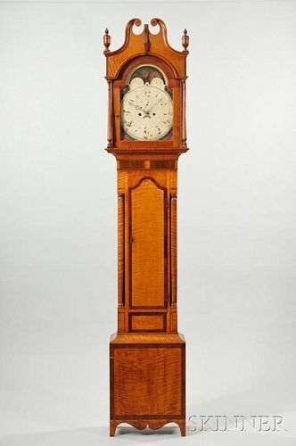 Pennsylvania Tiger Maple Tall Clock