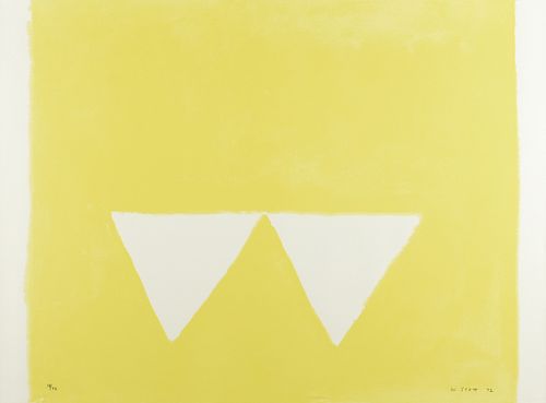 WILLIAM SCOTT (British 1913-1989) A PRINT, "Second Triangles," FROM "A Poem for Alexander," 1972,