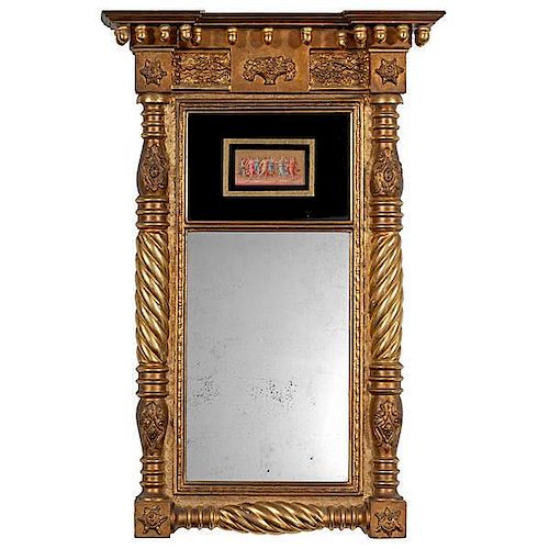 Classical Gilt Tabernacle Mirror 