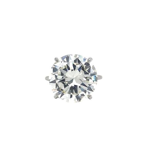 12.40 Ct Monture Cartier Certified Diamond Ring