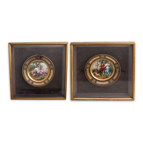 (2Pc) Royal Vienna Cabinet Plates
