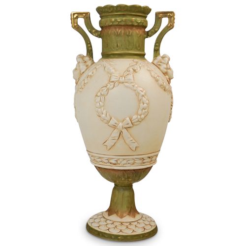 Antique Royal Dux Grecian Urn Vase