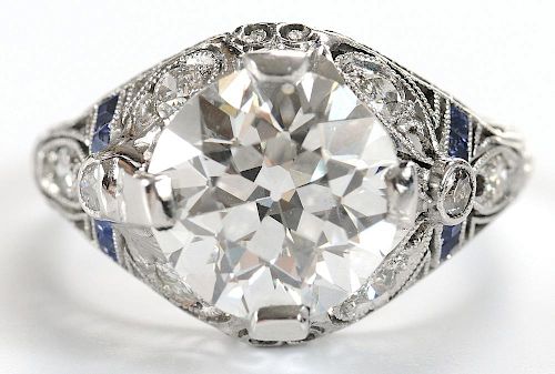 Vintage 3.45 Carat Diamond Ring