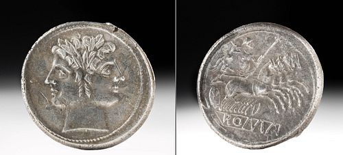 Roman Republic Period Silver Didrachm