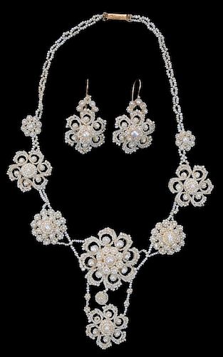 Victorian Seed Pearl Necklace and
