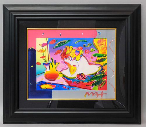 Peter Max, "Flower Blossom Lady"