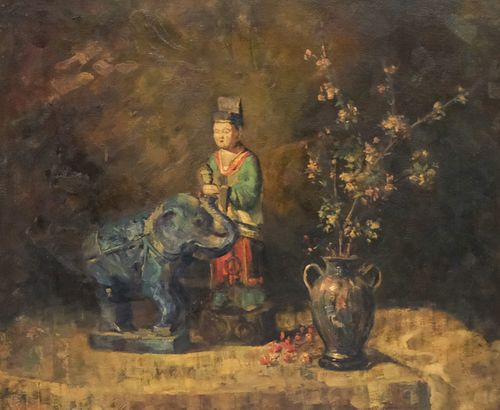 Marie Weger, Scholar with Elephant and Flowers