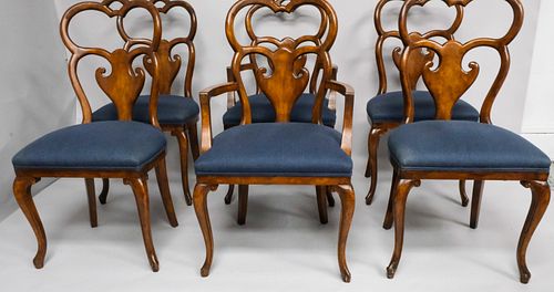 Set of 6 Biedermeier Style Dining Chairs