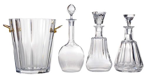 Baccarat Ice Bucket and Decanters