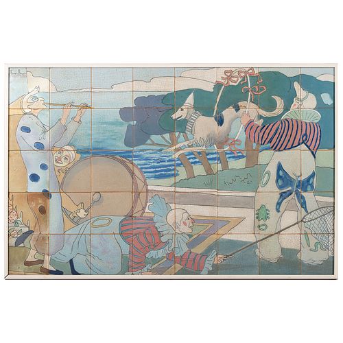 Rookwood Pottery, Faience Tableau with Circus Theme