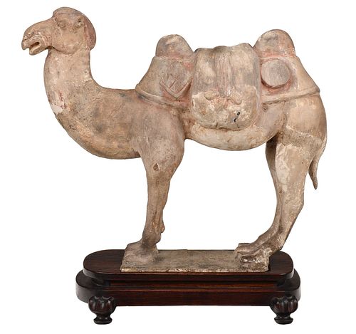 Chinese Terracotta Sculpture of a Bactrian Camel