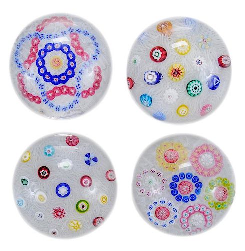 Four Baccarat Paperweights