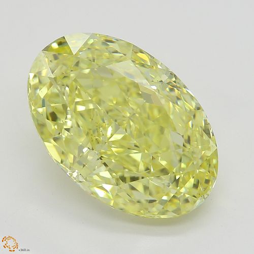 4.03 ct, Natural Fancy Intense Yellow Even Color, SI1, Oval cut Diamond (GIA Graded), Appraised Value: $176,900 