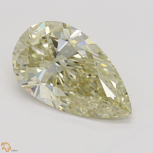 2.65 ct, Natural Fancy Brownish Yellow Even Color, VVS2, Pear cut Diamond (GIA Graded), Appraised Value: $29,900 