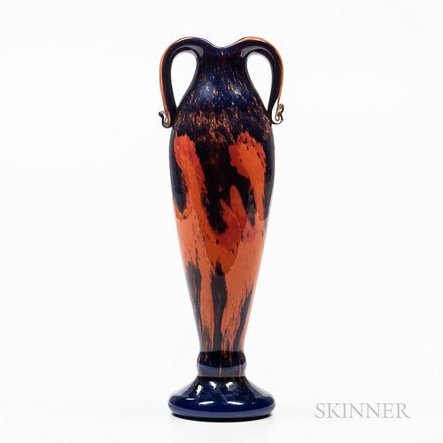 Handled Vase Attributed to Charles Schneider